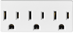 007-697-W Ground Triple Outlet