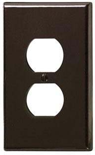001-85103 Duplex Outlet Plate Brown