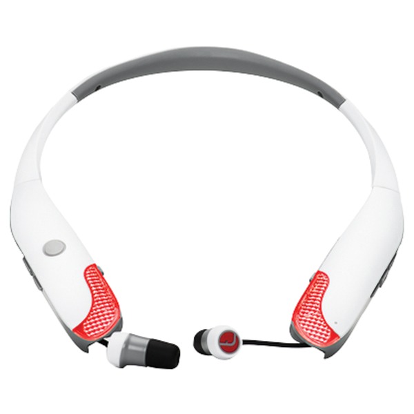 Lucid Audio LA-LEDBTNB-WH HearBand Sport with Bluetooth & Microphones (White)