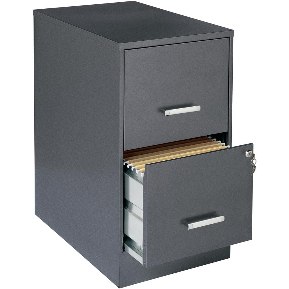 LYS SOHO File Cabinet - 14.3" x 22" x 26.7" - 2 x Drawer(s) for File, Document - Letter - Glide Suspension, Locking Drawer, Pull