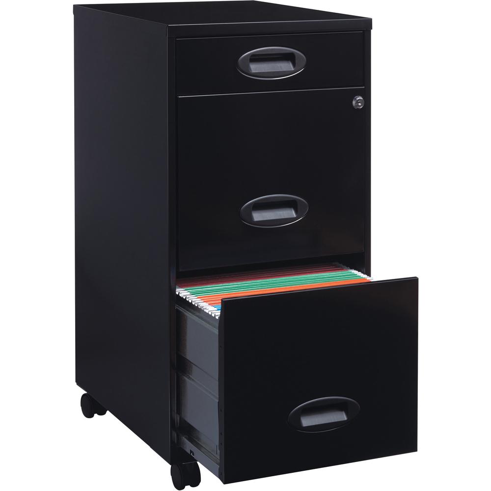 LYS SOHO File Cabinet - 14.3" x 18" x 29.5" - 3 x Drawer(s) for File, Accessories, Document - Letter - Storage Drawer, Locking D