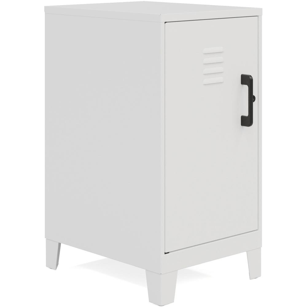 LYS SOHO Locker - 2 Shelve(s) - Overall Size 27.5" x 14.3" x 18" - Pearl White - Steel