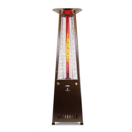 The Lava Heat Italia A-Line 8 foot Commercial Flame Tower Heater, Electronic Ignition, Heritage Bronze Finish, Natural Gas