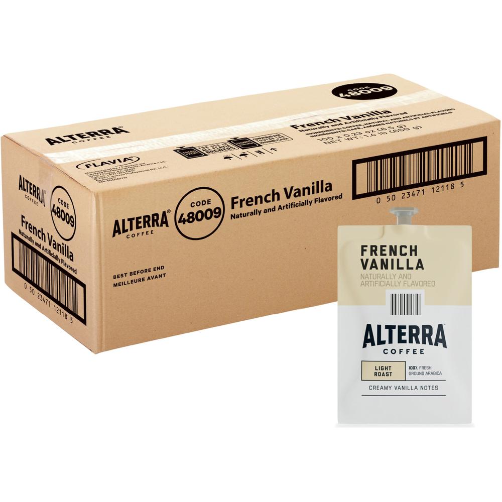 Flavia Freshpack Freshpack Alterra French Vanilla Coffee - Compatible with Flavia Barista, FLAVIA Creation 600, Flavia Creation 