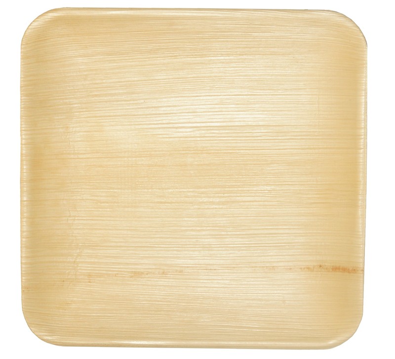 Leaf & Fiber 100% Compostable, Sustainable and All Natural Palm Leaf Dinnerware, 10-Inch Square, 100 Count