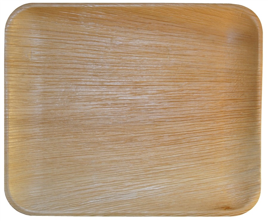 Leaf & Fiber 100% Compostable, Sustainable, Elegant Fallen Palm Leaf Plates, 12.5" Length x 10.5" Width, 100 Count