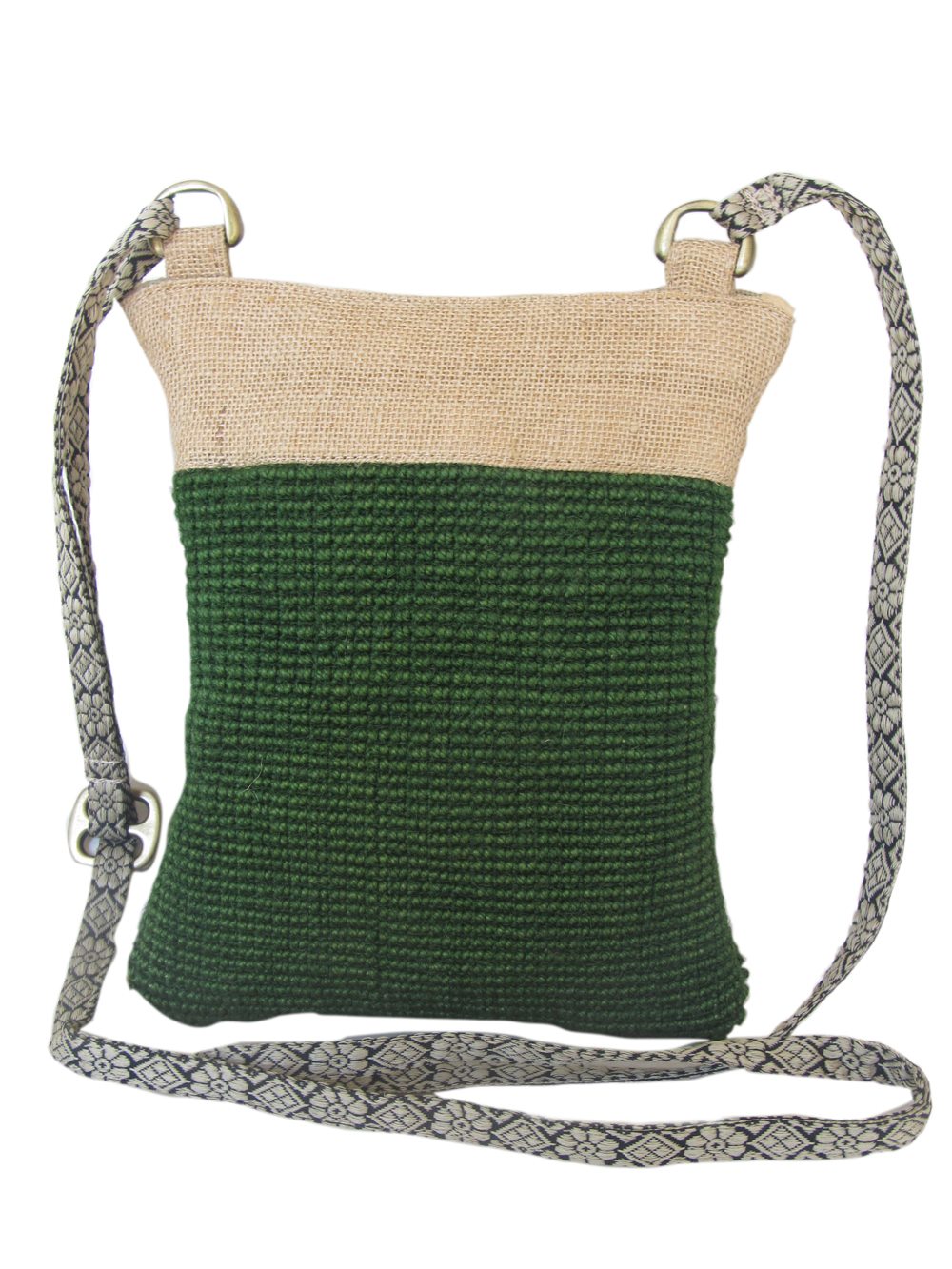 Leaf & Fiber Kindle Eco-Friedly Cross-Body Bag - Green