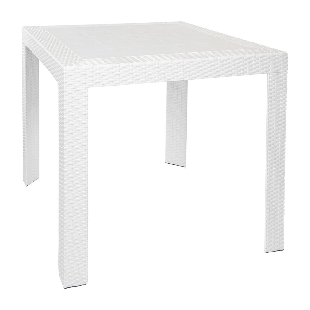 LeisureMod Mace Weave Design Outdoor Dining Table MT31W