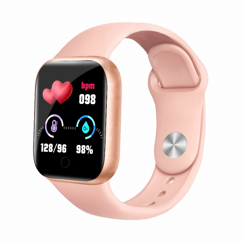 Anti-lost Sport Smart Watch I6 GPS Smart Band Fitness tracker Heart Rate Monitor - Pink
