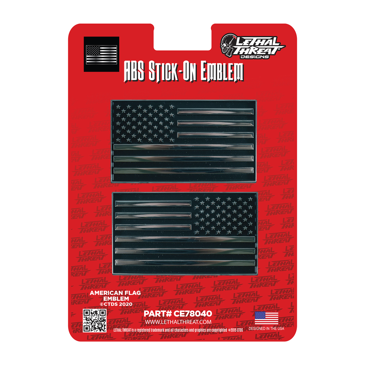 ABS Stick On Emblem US Flag Set