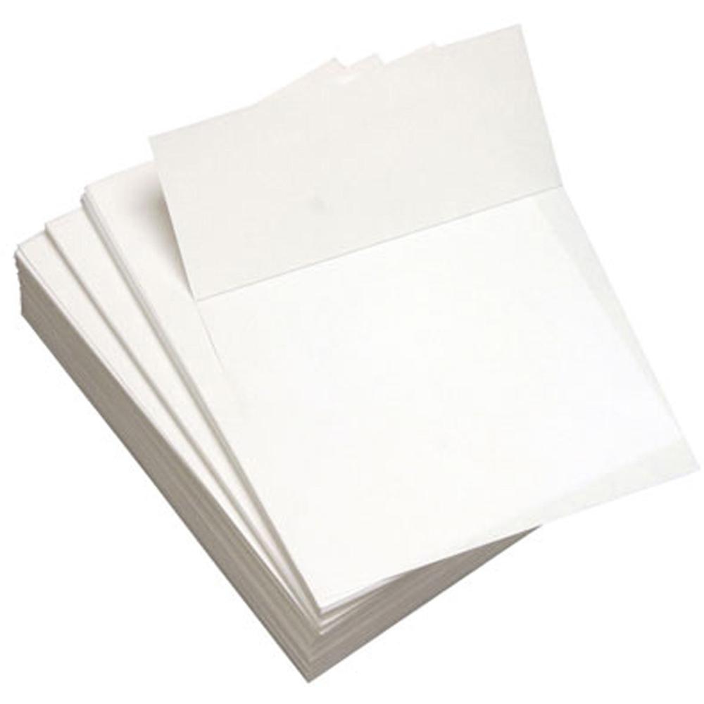 Lettermark Punched & Perforated Papers with Perforations 3-2/3" from the Bottom - White - 92 Brightness - Letter - 8 1/2" x 11" 