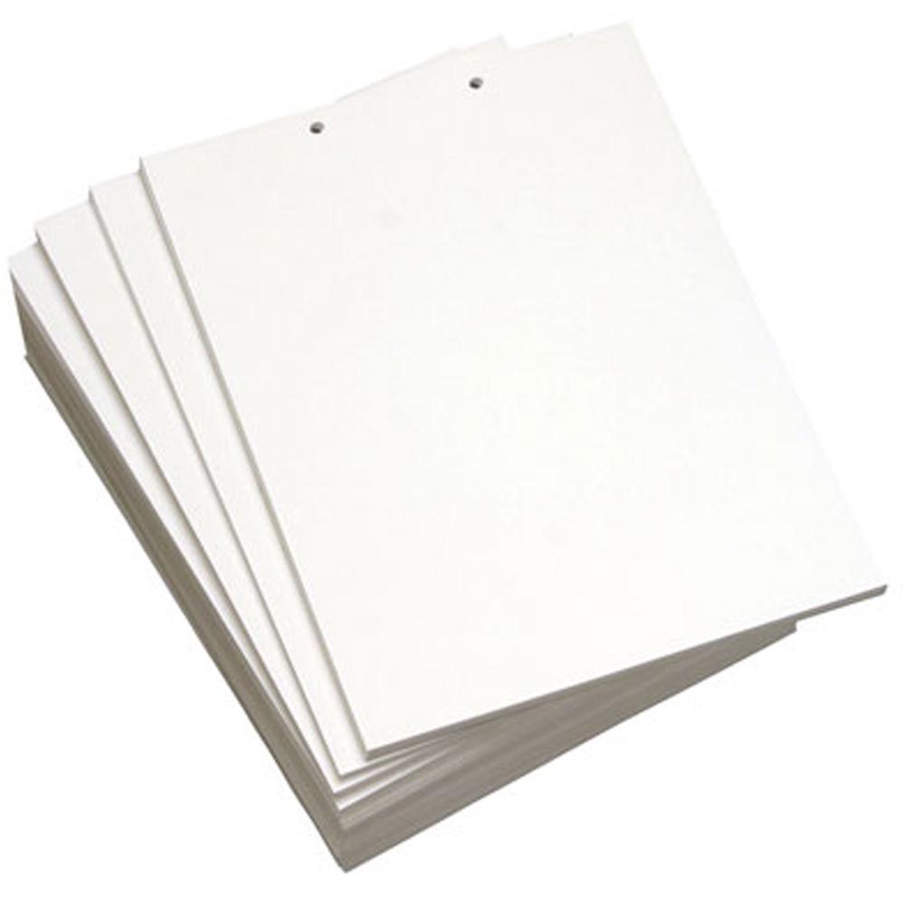 Lettermark Punched & Perforated Papers with 2 Hole Punch on Top - White - 92 Brightness - Letter - 8 1/2" x 11" - 20 lb Basis We