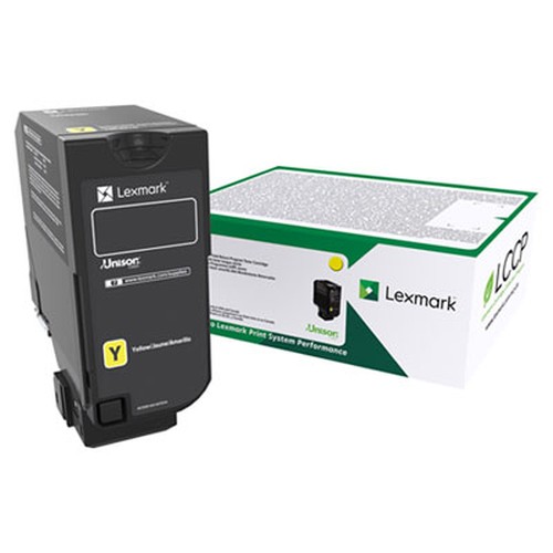 Lexmark Original High Yield Laser Toner Cartridge - Yellow - 1 Each - 12000 Pages