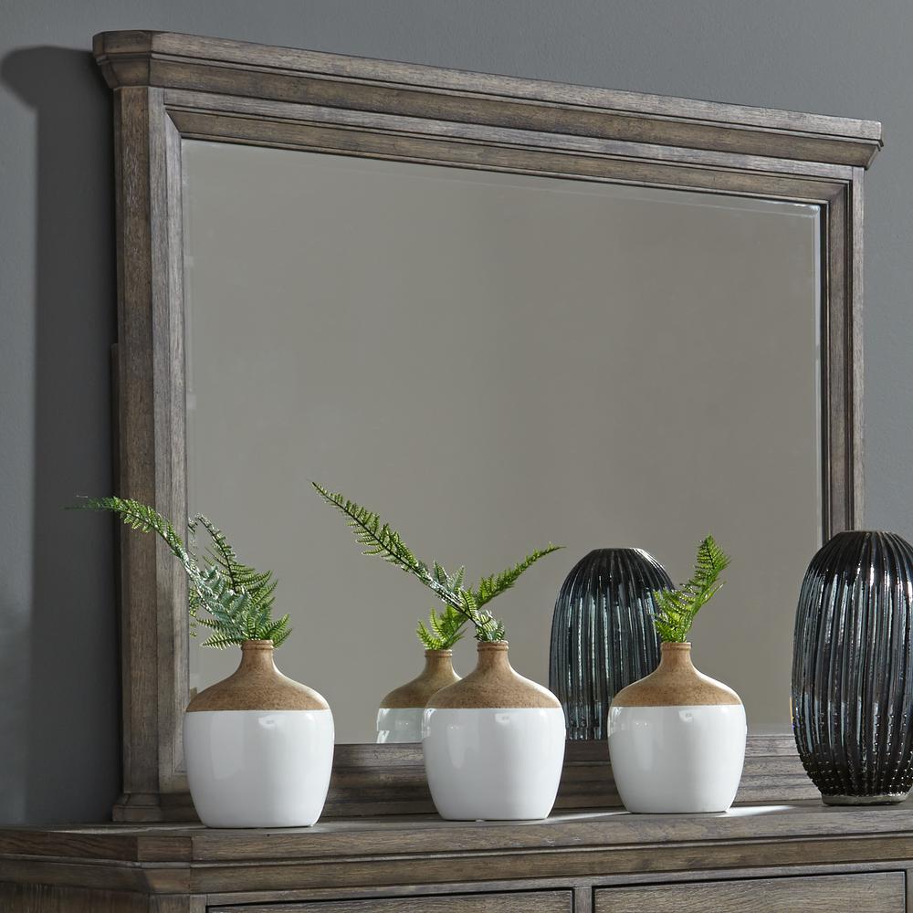 Artisan Prairie Chesser Mirror, W46 x D3 x H35, Dark Brown