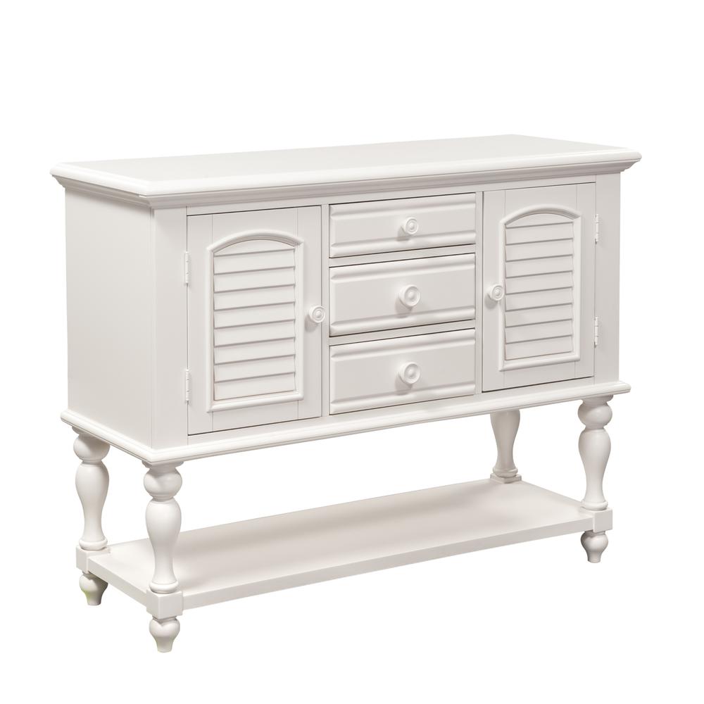 Summer House Server, W52 x D18 x H39, Oyster White