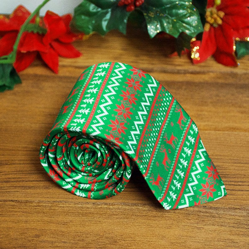 Ugly Christmas Sweater Novelty Necktie