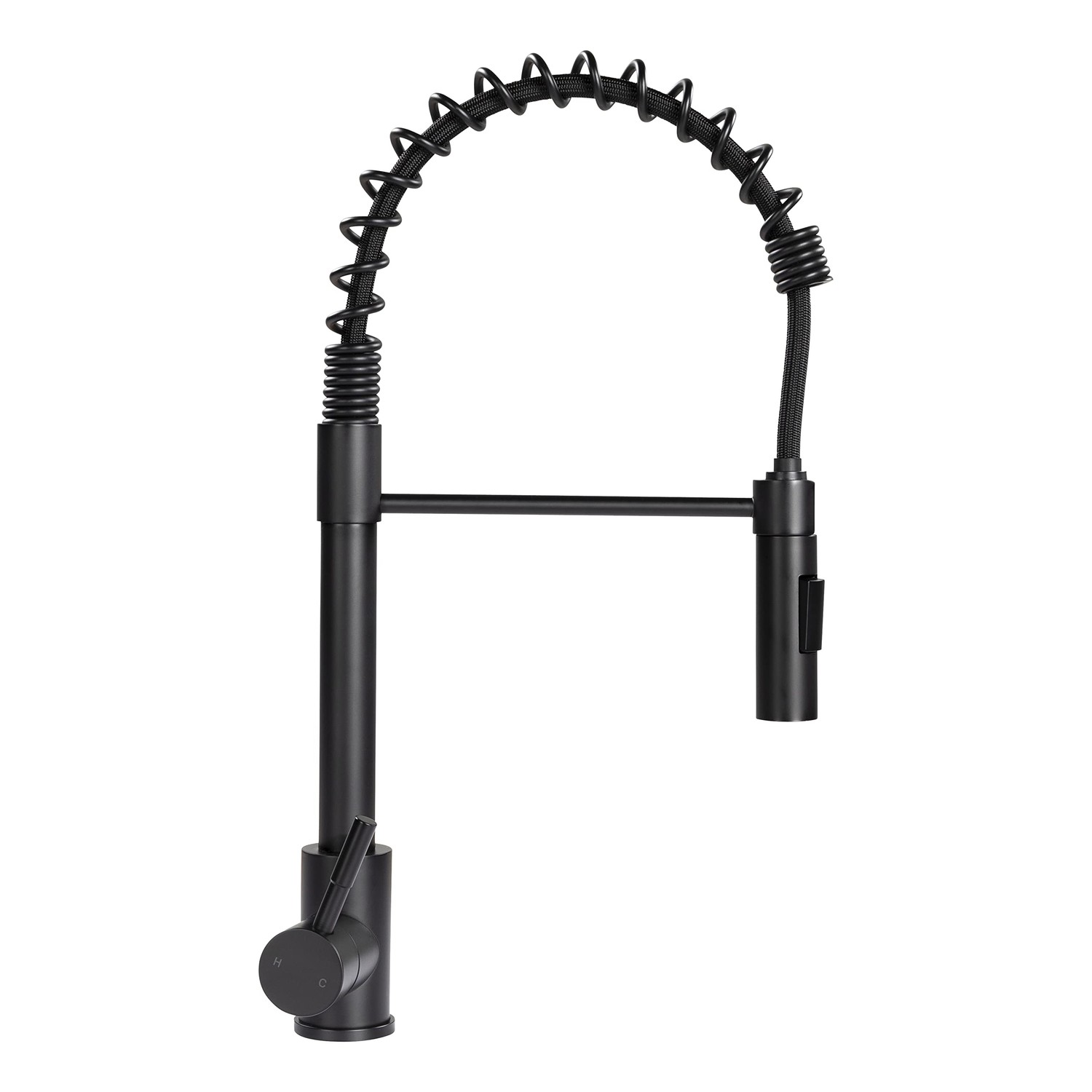 Coiled Pull-Down Faucet - Black Matte (Retail Box)