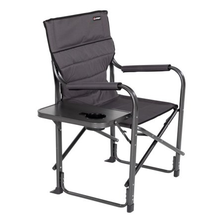 Scout Directors Chair With Side Table Dark Grey