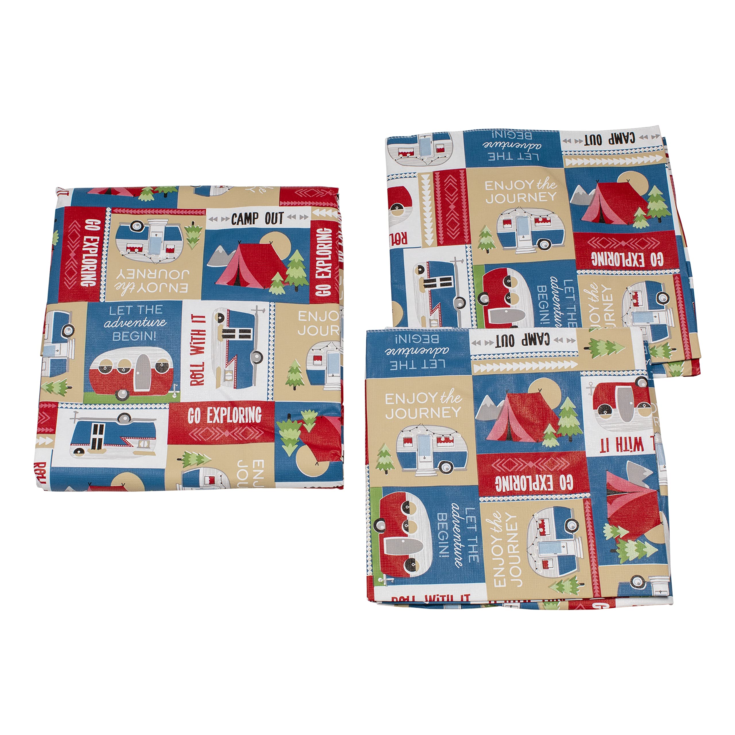 LIPPERT 3 PC PICNIC TABLE COVER SETPATCHWORK PRINT