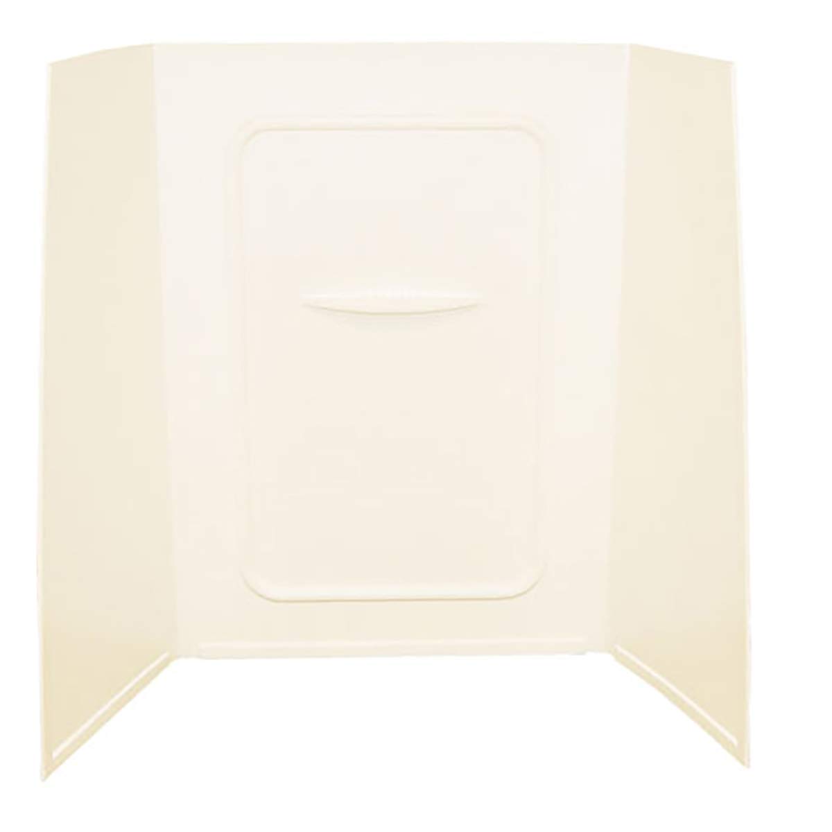 24IN X 38IN X 56IN BATHTUB & SHOWER PAN SURROUND; 1PIECE DESIGN; PICTURE FRAME FINISH  PARCHMENT