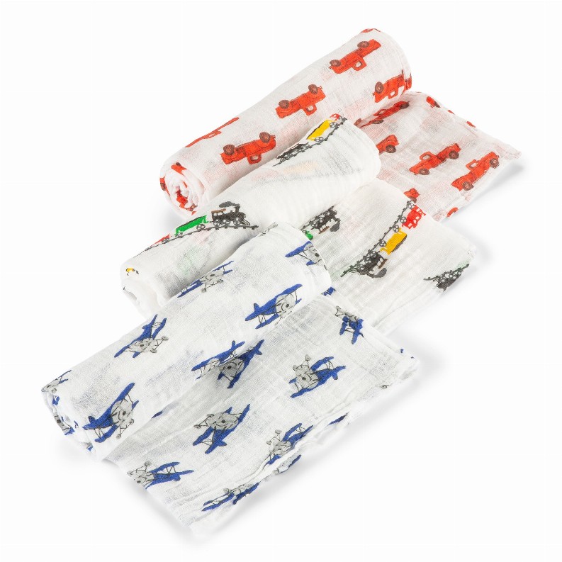 Planes, Trains, and Trucks OH MY Swaddle Set