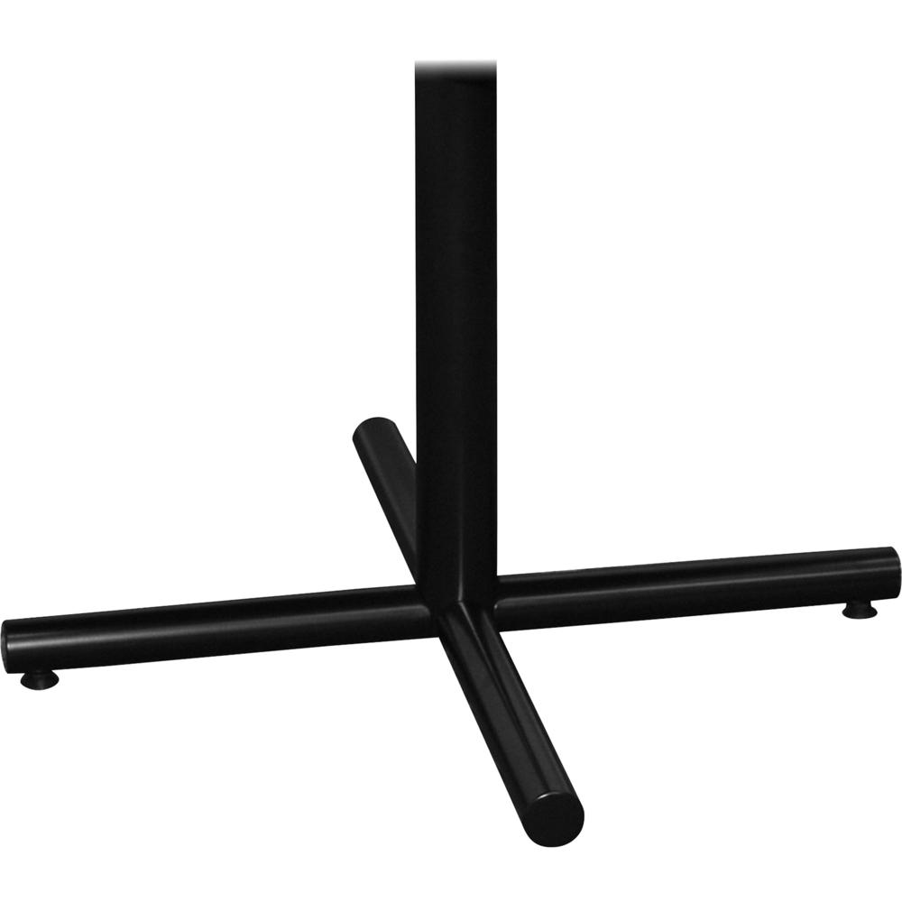 Lorell Hospitality Training Table Base - Black X-shaped Base - 27.50" Height x 36" Width x 36" Depth - Assembly Required