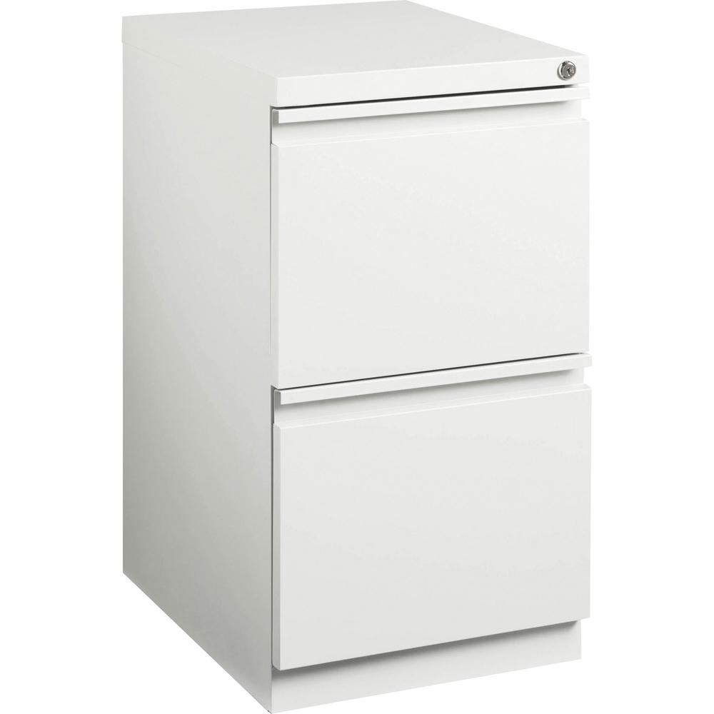 Lorell File/File Mobile Pedestal - 15" x 19.9" x 27.8" for File - Letter - Mobility, Ball-bearing Suspension, Removable Lock, Pu