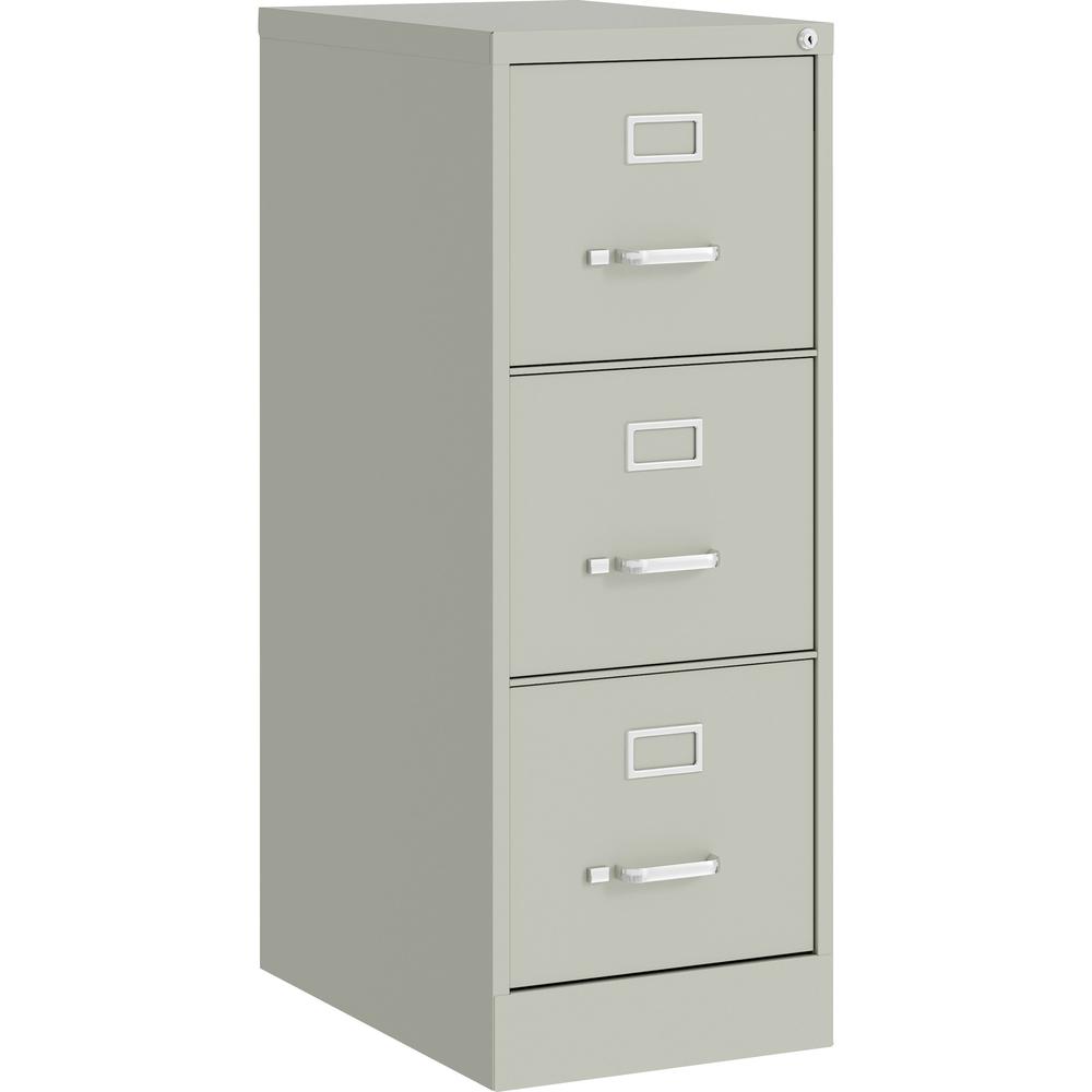 Lorell Fortress Commercial-grade Vertical File - 15" x 22" x 40.2" - 3 x Drawer(s) for File - Letter - Vertical - Ball-bearing S