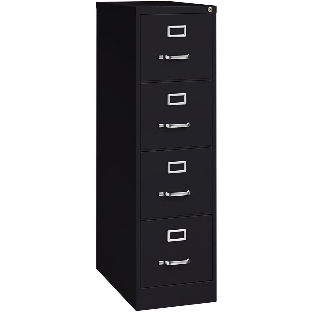 Lorell Vertical file - 4-Drawer - 15" x 26.5" x 52" - 4 x Drawer(s) for File - Letter - Vertical - Security Lock, Ball-bearing S