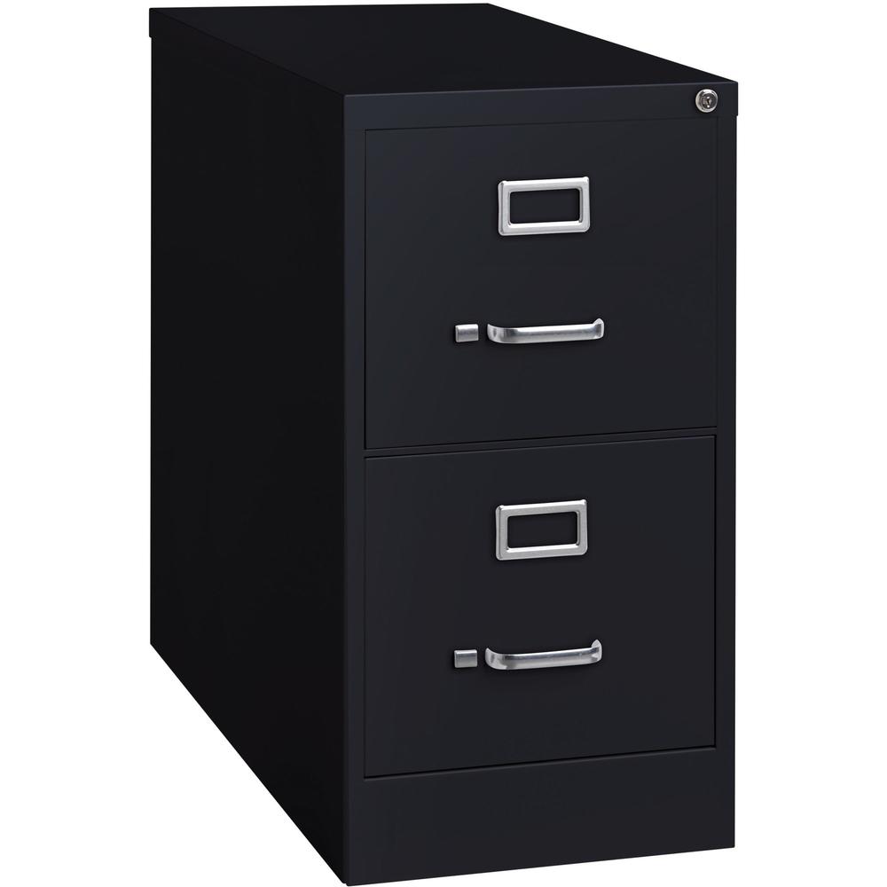 Lorell Vertical file - 2-Drawer - 15" x 26.5" x 28.4" - 2 x Drawer(s) for File - Letter - Vertical - Security Lock, Ball-bearing