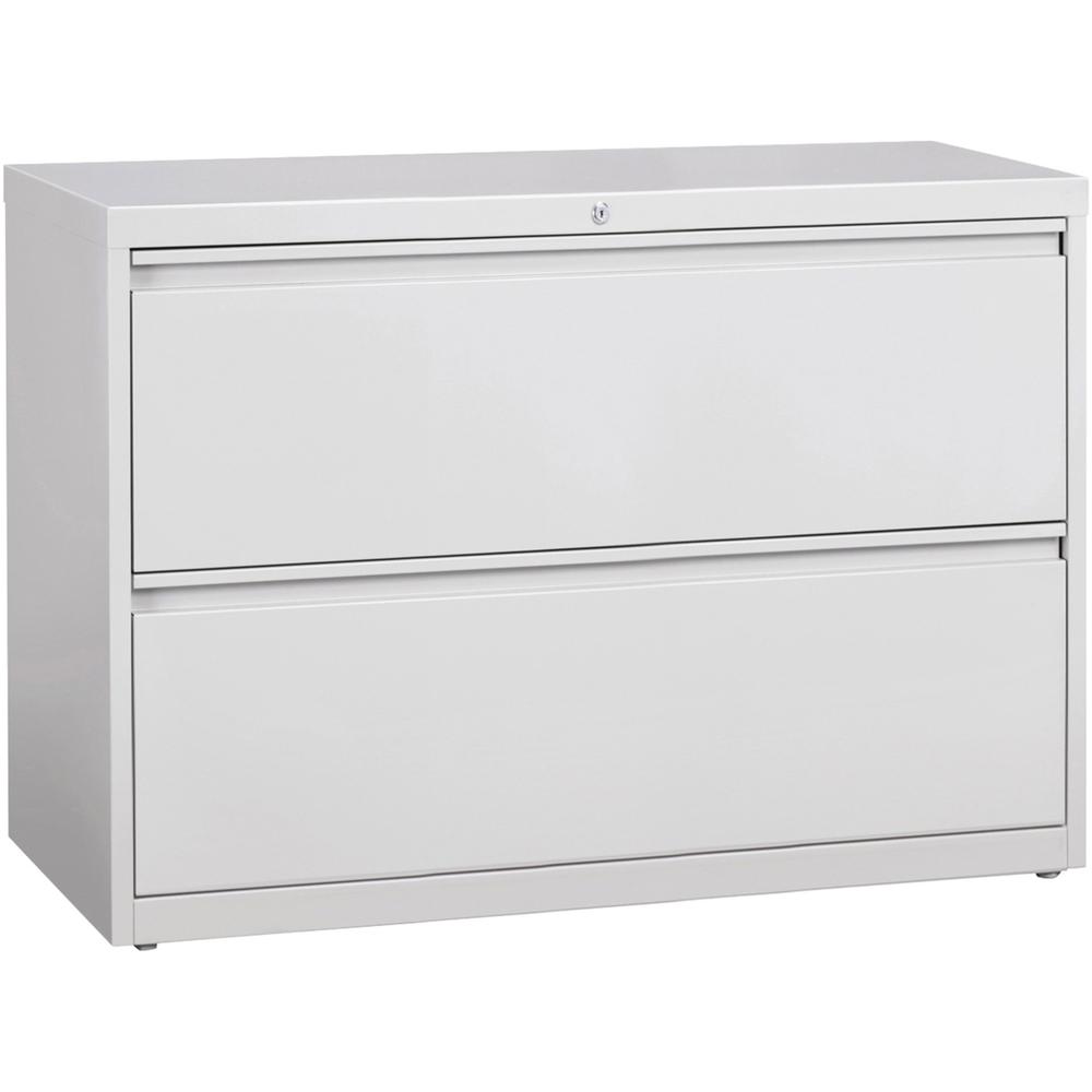 Lorell Lateral File - 2-Drawer - 42" x 18.6" x 28.1" - 2 x Drawer(s) for File - Legal, Letter, A4 - Lateral - Rust Proof, Leveli