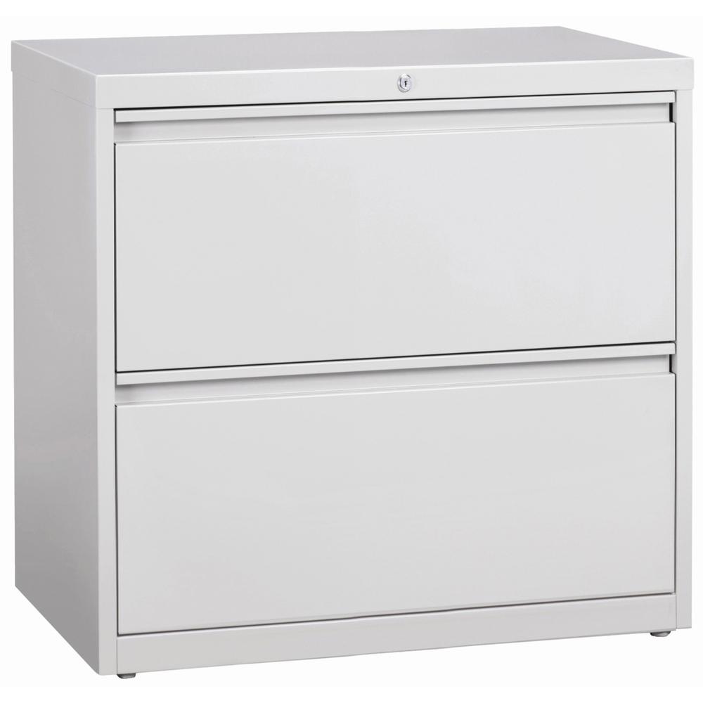 Lorell Lateral File - 2-Drawer - 36" x 18.6" x 28.1" - 2 x Drawer(s) for File - Legal, Letter, A4 - Lateral - Rust Proof, Leveli