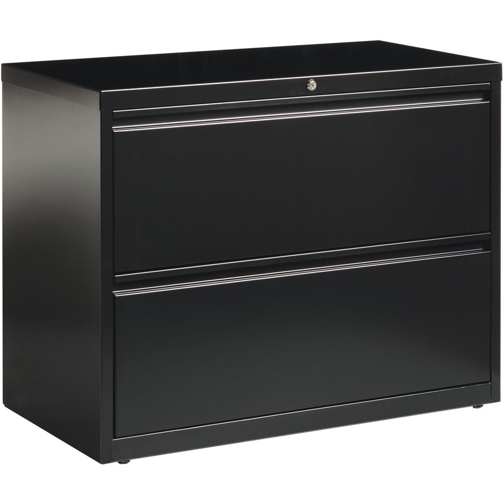 Lorell Lateral Files - 2-Drawer - 36" x 18.6" x 28.1" - 2 x Drawer(s) for File - Letter, Legal, A4 - Lateral - Leveling Glide, L
