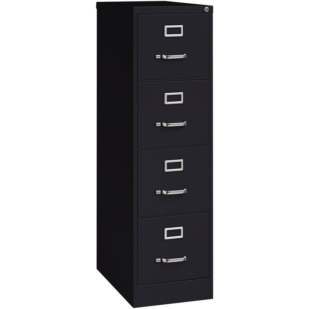 Lorell Vertical file - 4-Drawer - 15" x 25" x 52" - 4 x Drawer(s) for File - Letter - Vertical - Security Lock, Ball-bearing Sus
