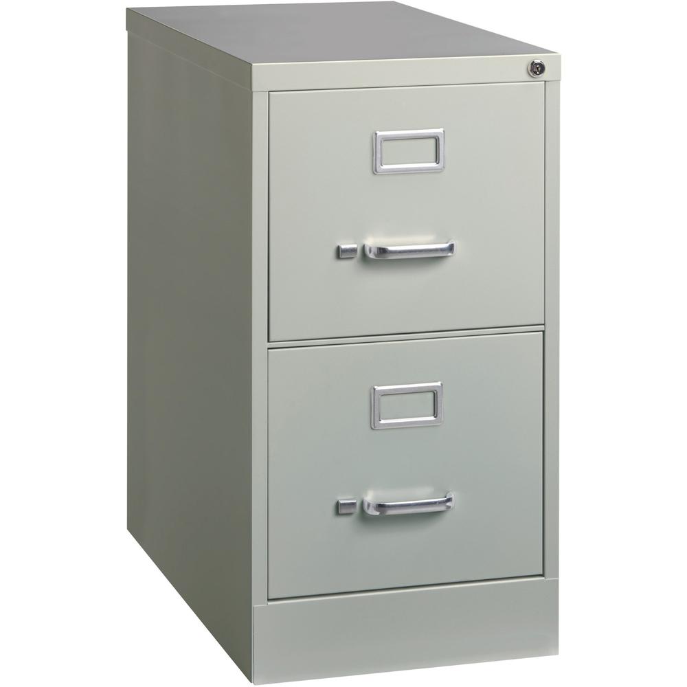 Lorell Vertical file - 2-Drawer - 15" x 25" x 28.4" - 2 x Drawer(s) for File - Letter - Vertical - Security Lock, Ball-bearing S