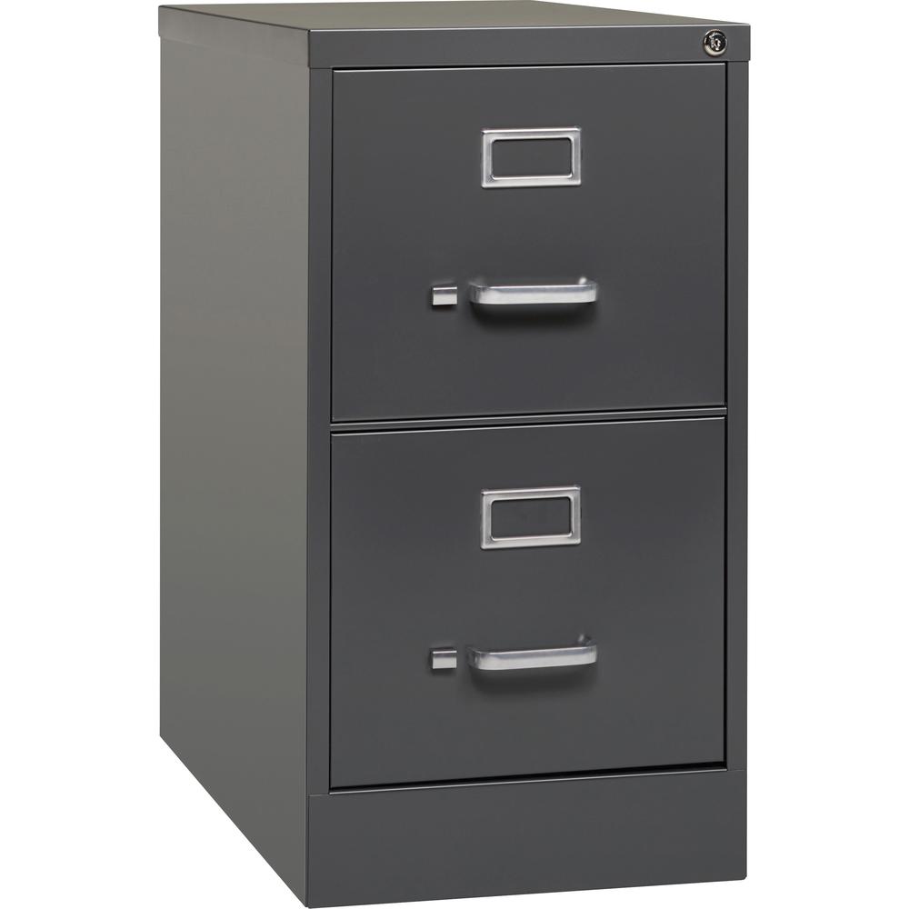 Lorell 26-1/2" Vertical File Cabinet - 2-Drawer - 15" x 26.5" x 28.4" - 2 x Drawer(s) for File - Letter - Vertical - Drawer Exte
