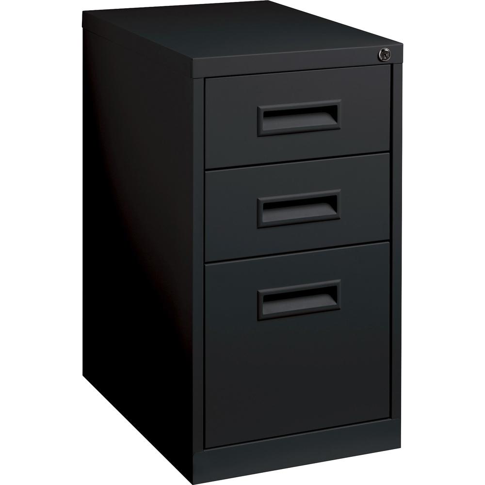 Lorell Box/Box/File Mobile Pedestal Files - 3-Drawer - 15" x 22" x 27.8" - 3 x Drawer(s) for Box, File - Letter - Security Lock