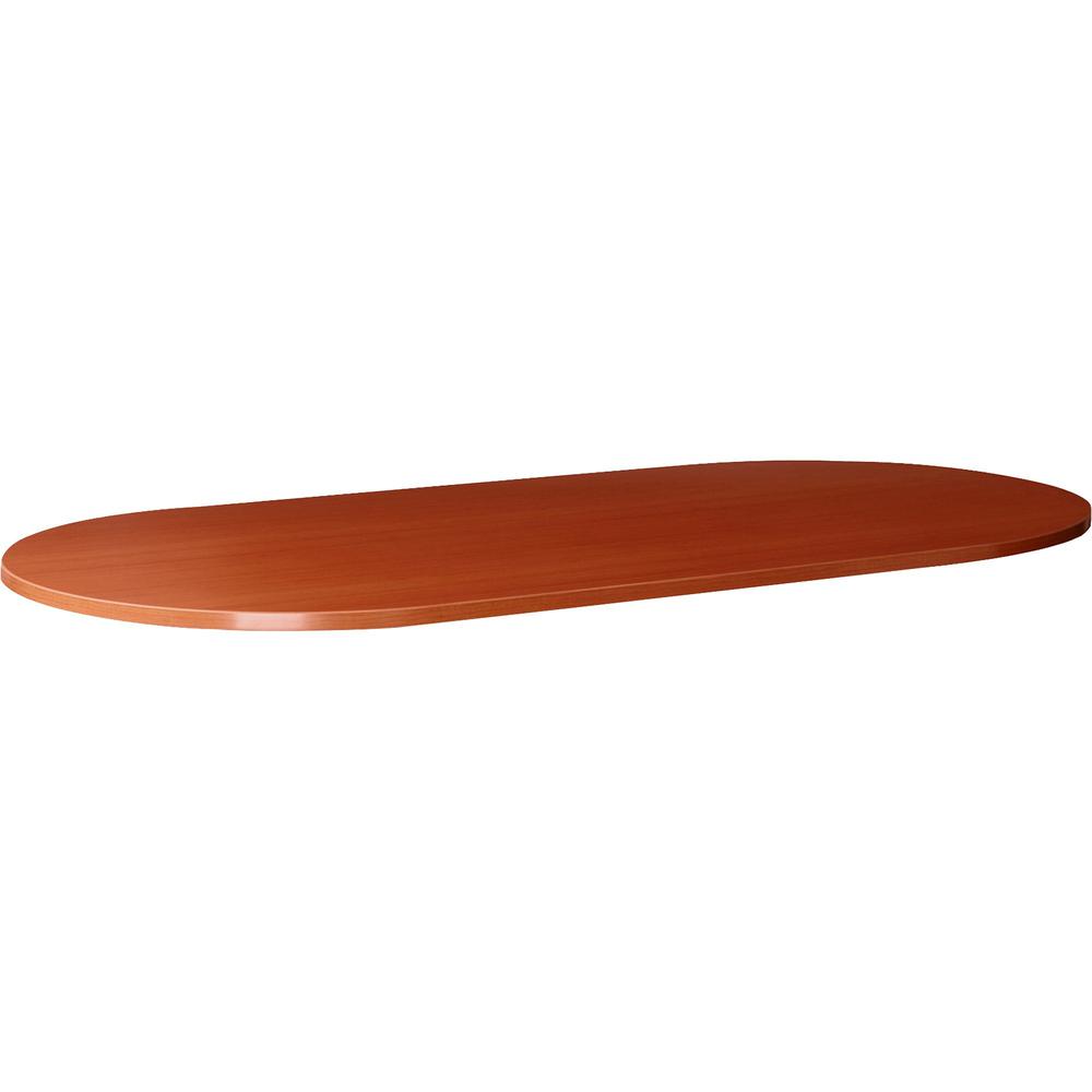 Lorell Essentials Oval Conference Table Top - 94.5" x 47.3" x 1.3" x 1" - Finish: Cherry, Laminate