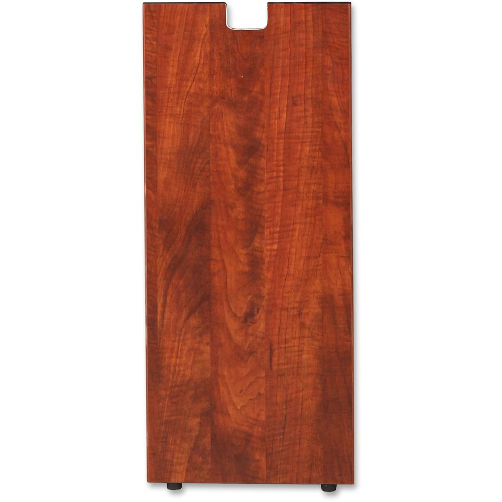 Lorell Cherry Laminate Credenza Leg - Rectangular Base - 28" Height x 11.75" Width x 1" Depth - Assembly Required - Cherry, Lami