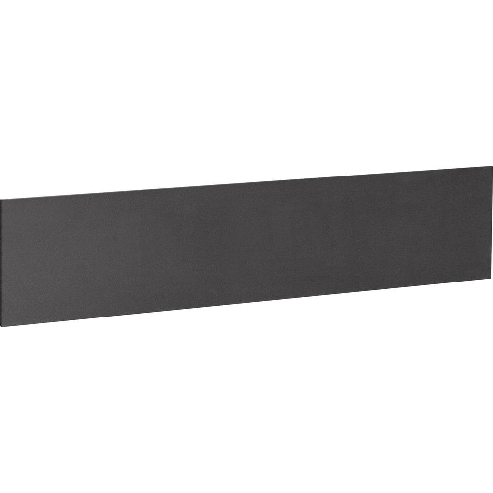 Lorell Essentials Series Hutch Tackboards - 16.50" Height x 63.88" Width x 0.50" Depth - Black Fabric Surface - Laminated - 1 Ea