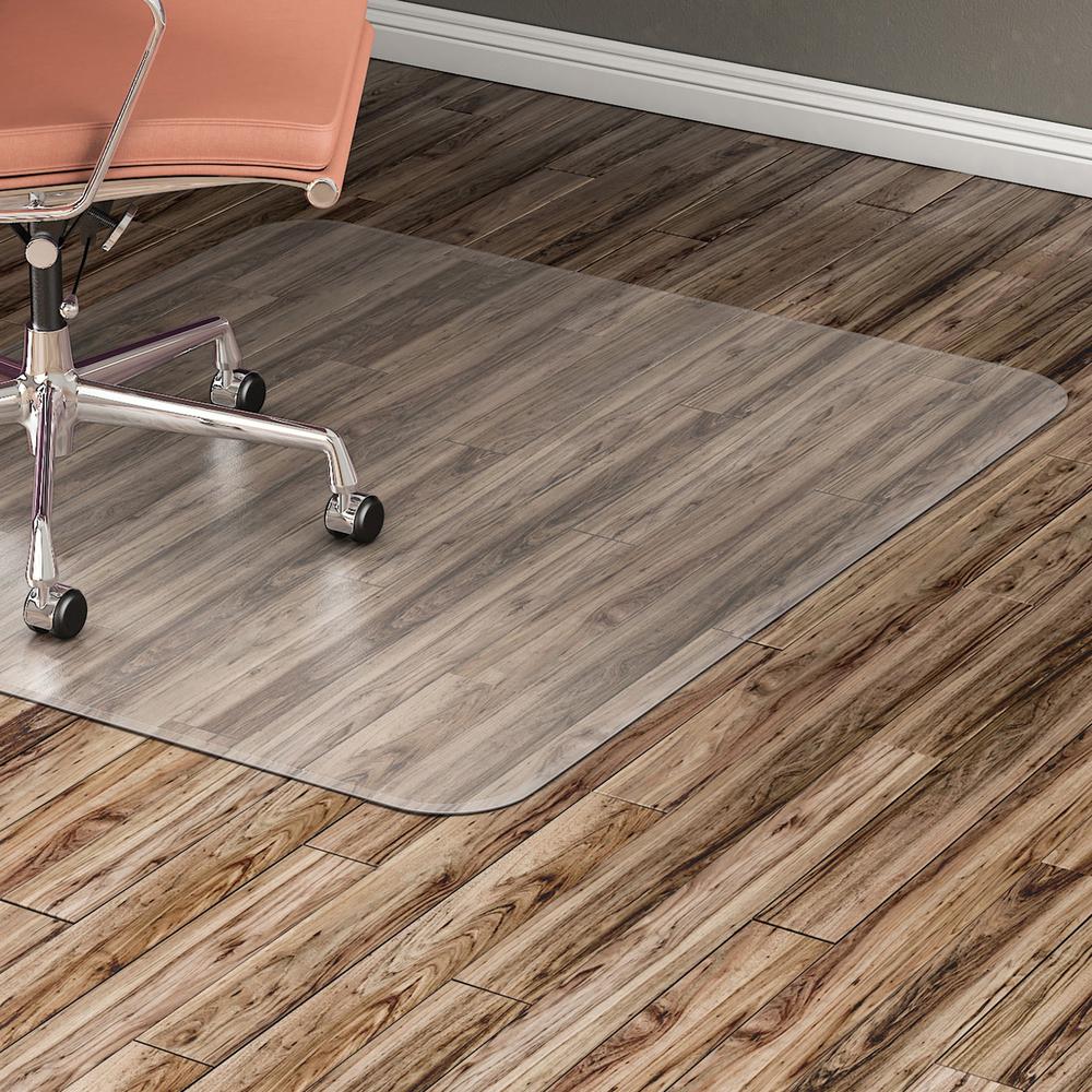 Lorell Hard Floor Chairmat - Tile Floor, Vinyl Floor, Hardwood Floor - 48" Length x 36" Width x 60 mil Thickness - Rectangle - V