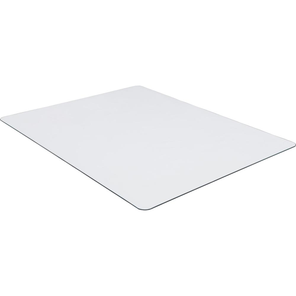 Lorell Tempered Glass Chairmat - Carpet, Hardwood Floor, Marble, Hard Floor - 60" Length x 48" Width x 0.25" Thickness - Rectang