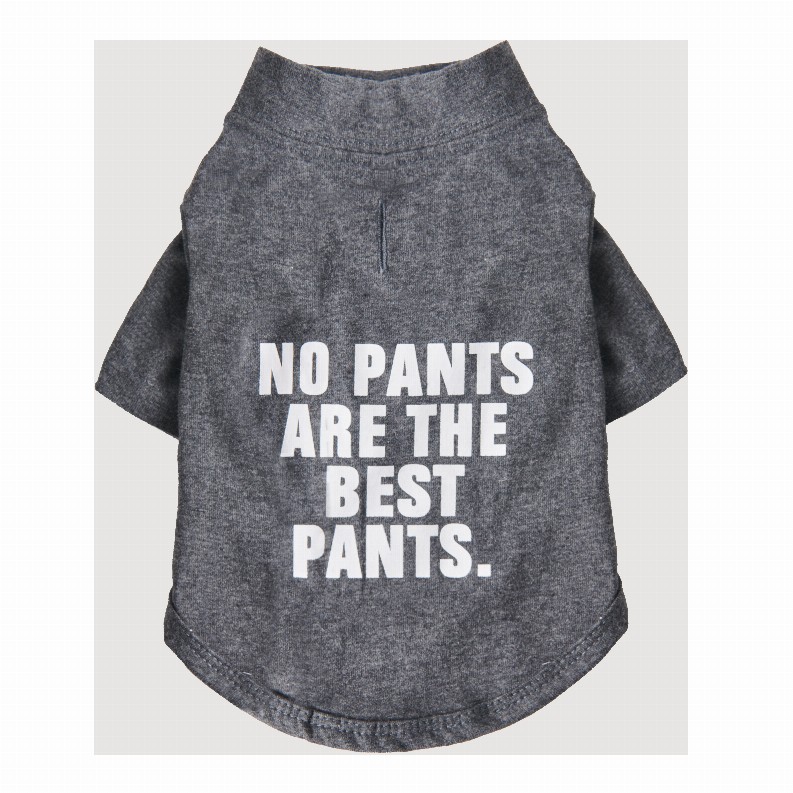The Essential T-Shirt - No Pants Are The Best Pants - Small Cool Gray