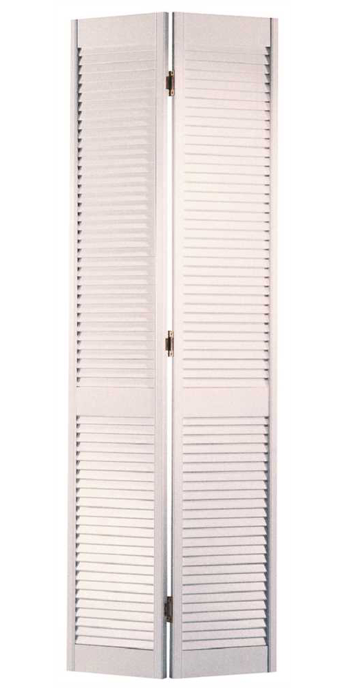 Builderdepot Masonite Full Louver Bi Fold Door White 80x30 In