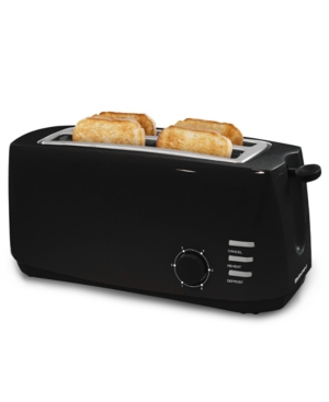 Elite ECT4829B Black 4 Slice Long Slot Cool Touch Toaster