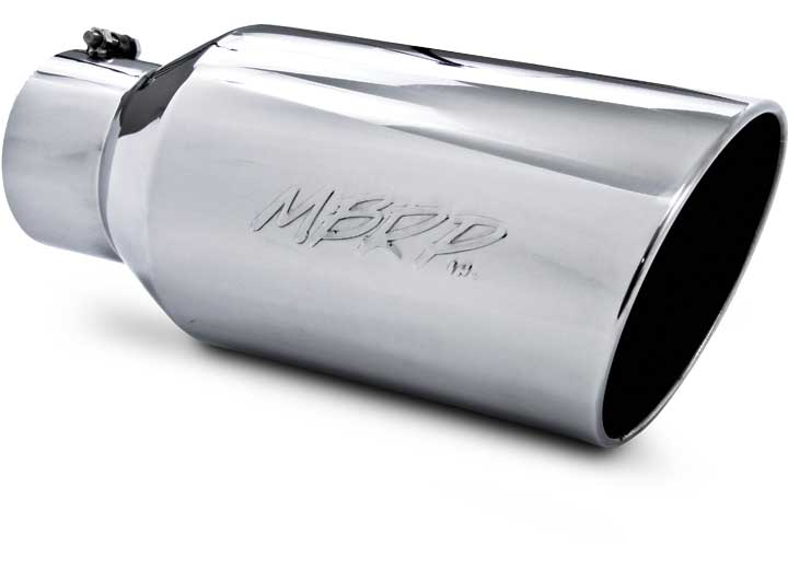 EXHAUST TIP 304 STAINLESS 5IN IN 8IN OUT 18IN LENGTH