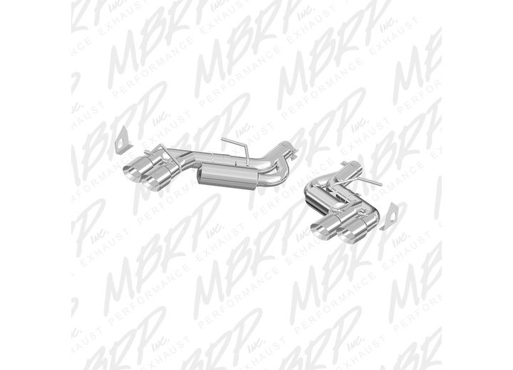 16C CAMARO SS 6.2L 6 SP 3IN AXLE BACK EXHAUST SYSTEM DUAL QUAD TIPST409
