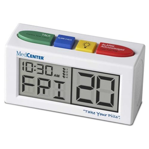 Medcenter 70942 Talking Alarm Clock And Medication Reminder