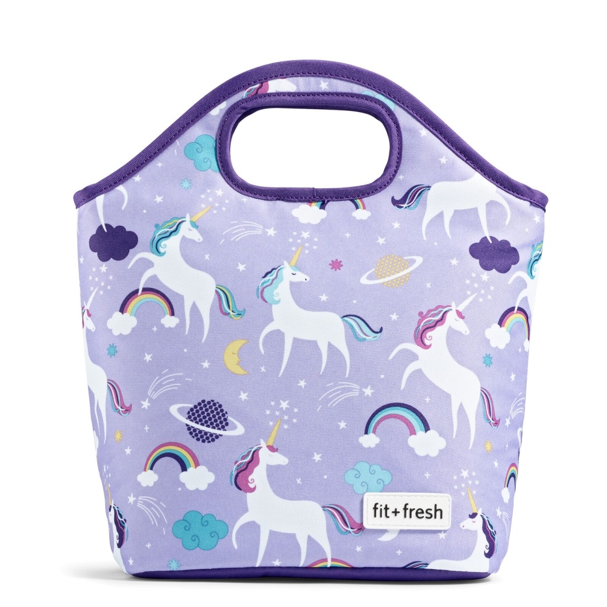 Fit & Fresh 2839KLS2659 Purple Unicorn Blast Sloan Bag Kit