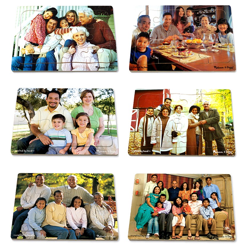 Multi-Cultural Family Puzzle, Set of 6